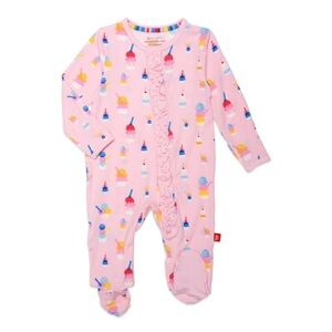 Magnetic Me Pink Sundae Funday Modal Footie Pajama